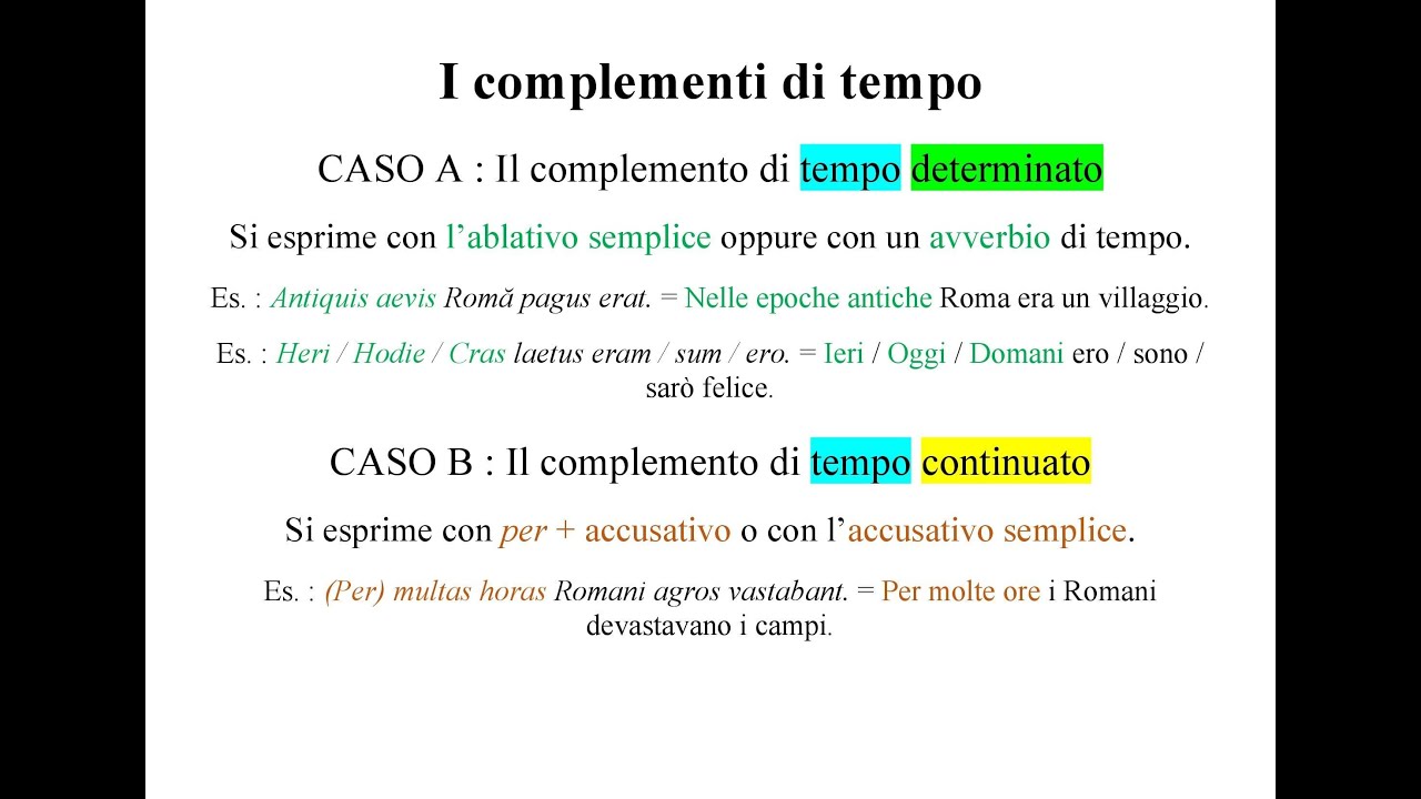I complementi di tempo (determinato e continuato) in Latino spiegati in soli 5 minuti! YouTube