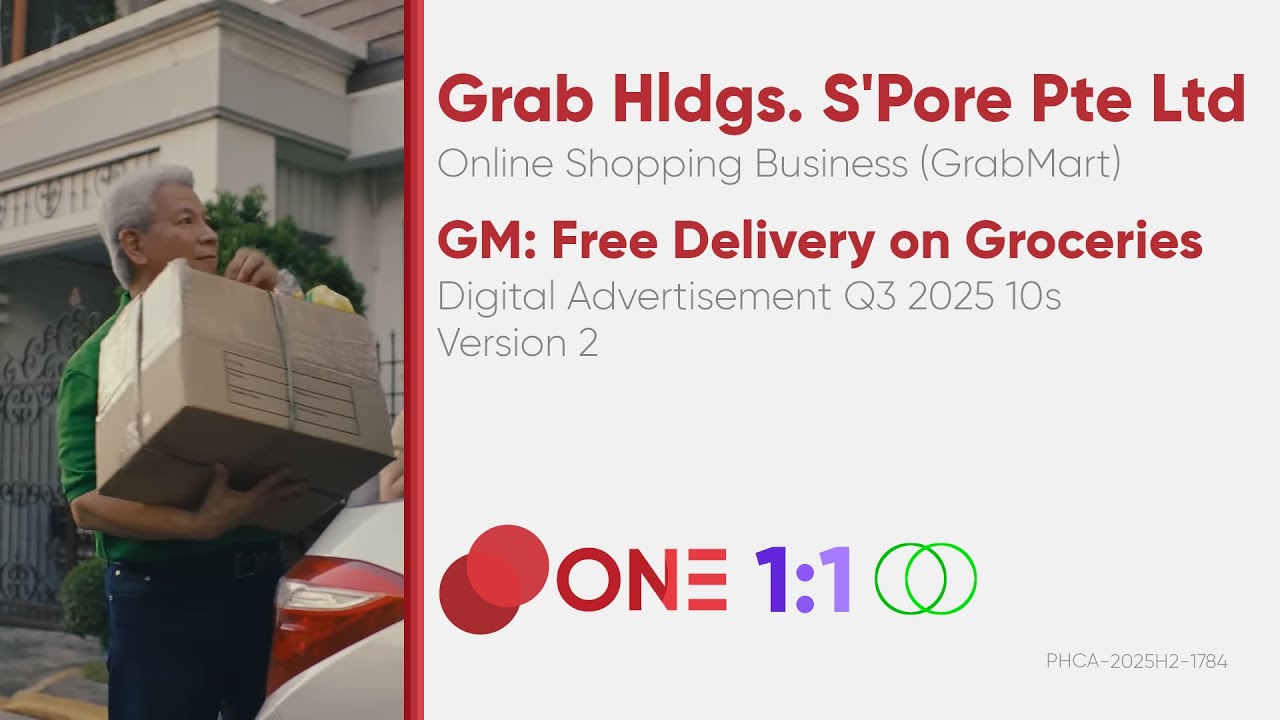 GrabMart Free Delivery on Groceries Digital Ad Q3 2025 10s (Philippines, Version 2) [1:1/ST]