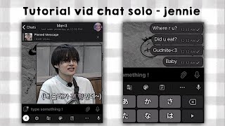 tutorial edit vidchat 'Solo - Jennie' | alight motion