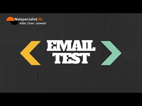 snel de joomla mail instellingen testen