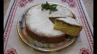 Пиріг з ревенем -просто, швидко і смачно! / Бісквітний пиріг з ревенем/ «Шарлотка» з ревенем.