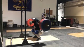 210kg/462lbs 3x Body Weight Tempo Back Squat