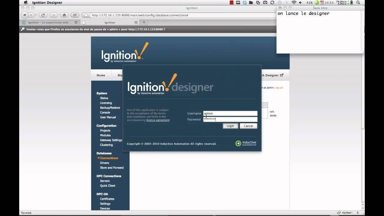 Ignition linux et modbus tcp via YouTube