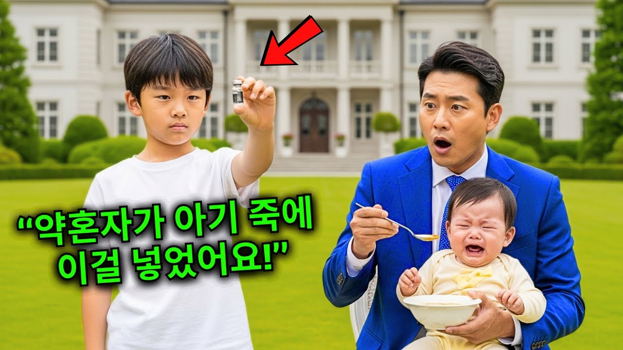 “약혼자가 아기 죽에 이걸 넣었어요!” 청소부의 아들이 억만장자에게 말했다. 그리고 그가 냄새를 맡는 순간, 공황에 빠졌다