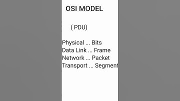 Program Data Unit (PDU)