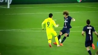 Luis Suarez Amazing Nutmegs Goals vs David Luiz | Barcelona vs PSG 3-1 | HD