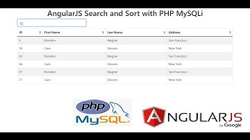 AngularJS Search and Sort with PHP MySQLi