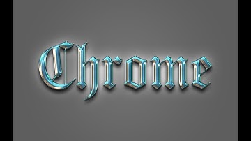 3D Chrome text effect for beginners | Adobe Photoshop Tutorial