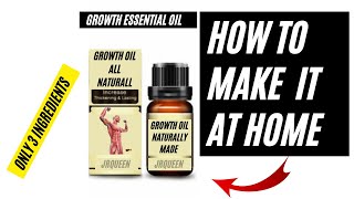 Growth oil made at home naturally mix the three ingredients amazing results in 3 days