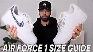 should i go half a size down for air force 1