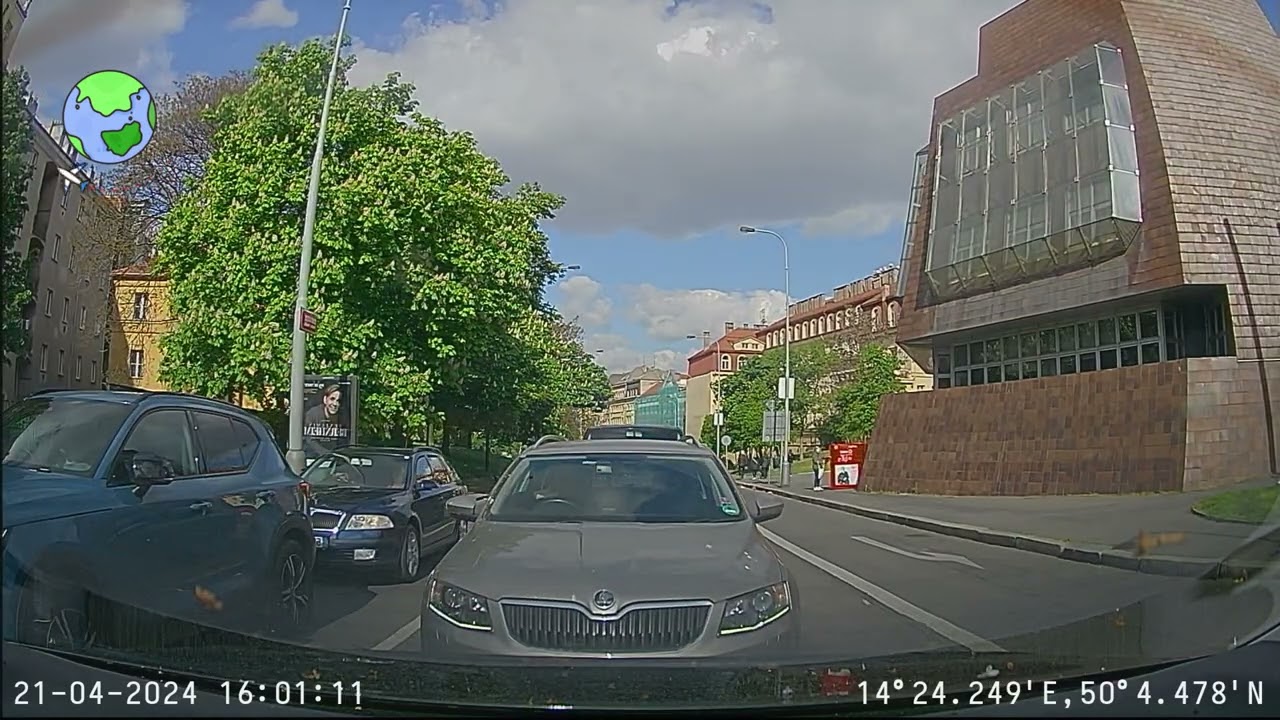 Driving in Prague - May 2024 (70mai 4K A810 - Rear Dashcam)
