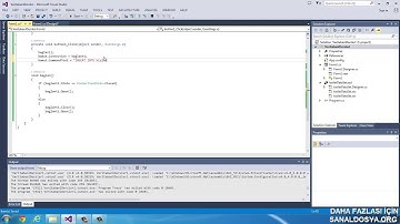 C# Veritabanı Anlatımları Ders 2 - Veritabanına Veri Ekleme