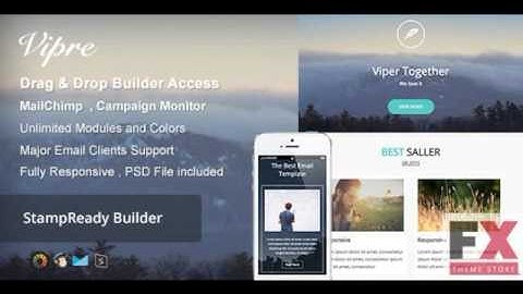 Preview Viper - Responsive Email Builder Online TFx