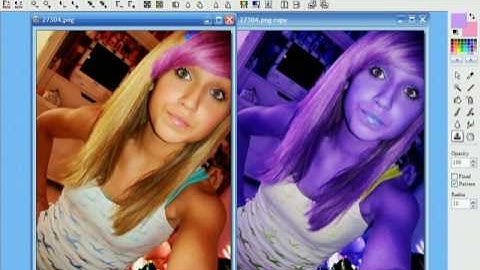 Photofiltre Tutorial: Multi Coloured Highlights