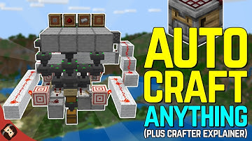 Auto Craft EVERYTHING! Explainer + Tutorial | Minecraft Bedrock 1.21