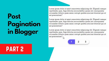 How To Add Post Pagination To Your Blogger Website (Part 2) - Live Blogger