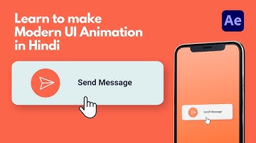 UI/UX Animation | After Effects Tutorial In Hindi | Message Send Button Animation - Motion Rex
