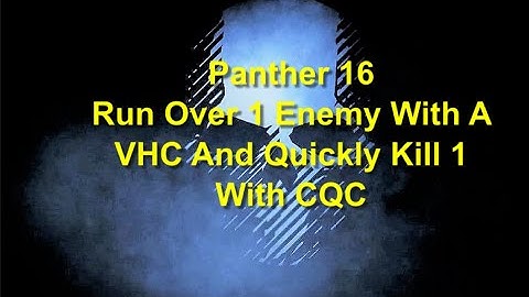 Ghost Recon Breakpoint : Panther Rank 16 : Run Over 1 Enemy With A VHC Then Quickly Kill 1 With CQC