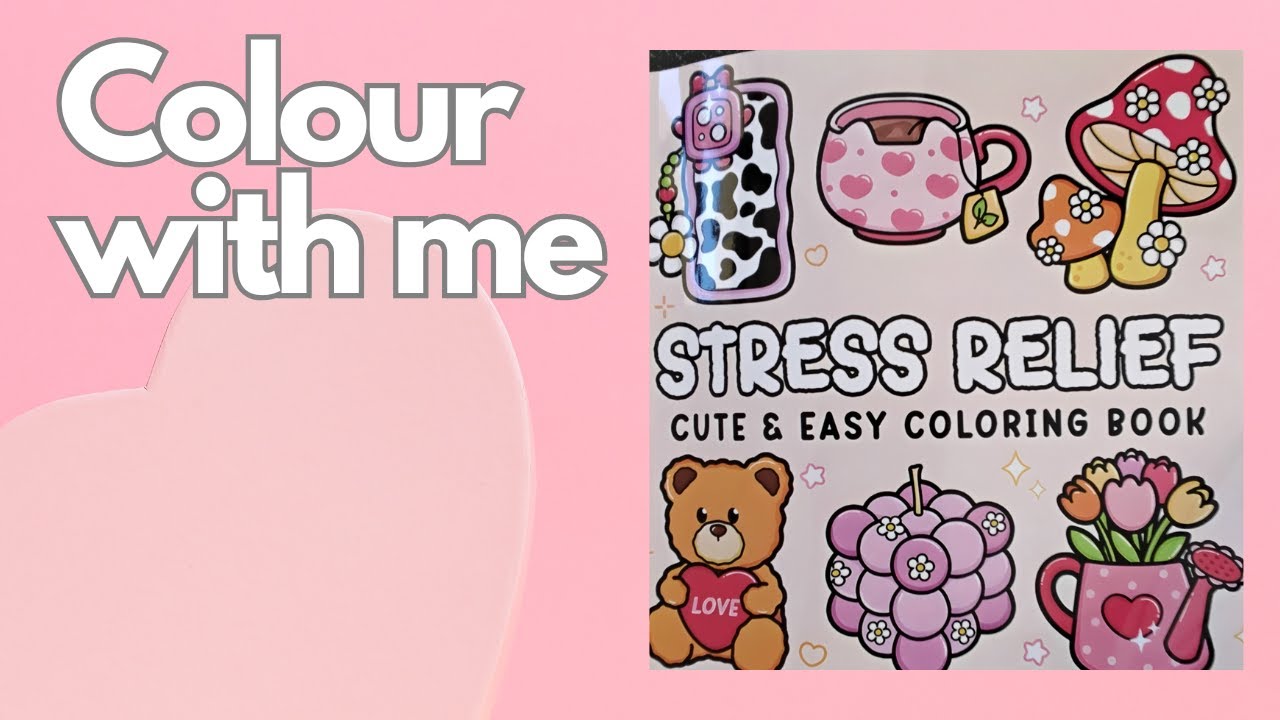the colouring effects tress relief cute and easy colouring book bouquet ...