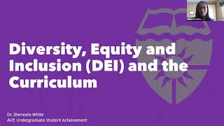 Diversity, Equity and Inclusion in the Curriculum
