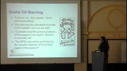 Deepsec 2007 - Audit of the RFID ePassport and the Concepts.mp4