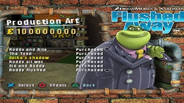 PS2 Games Cheat Codes - Flushed Away - Emulator PNACH Cheats