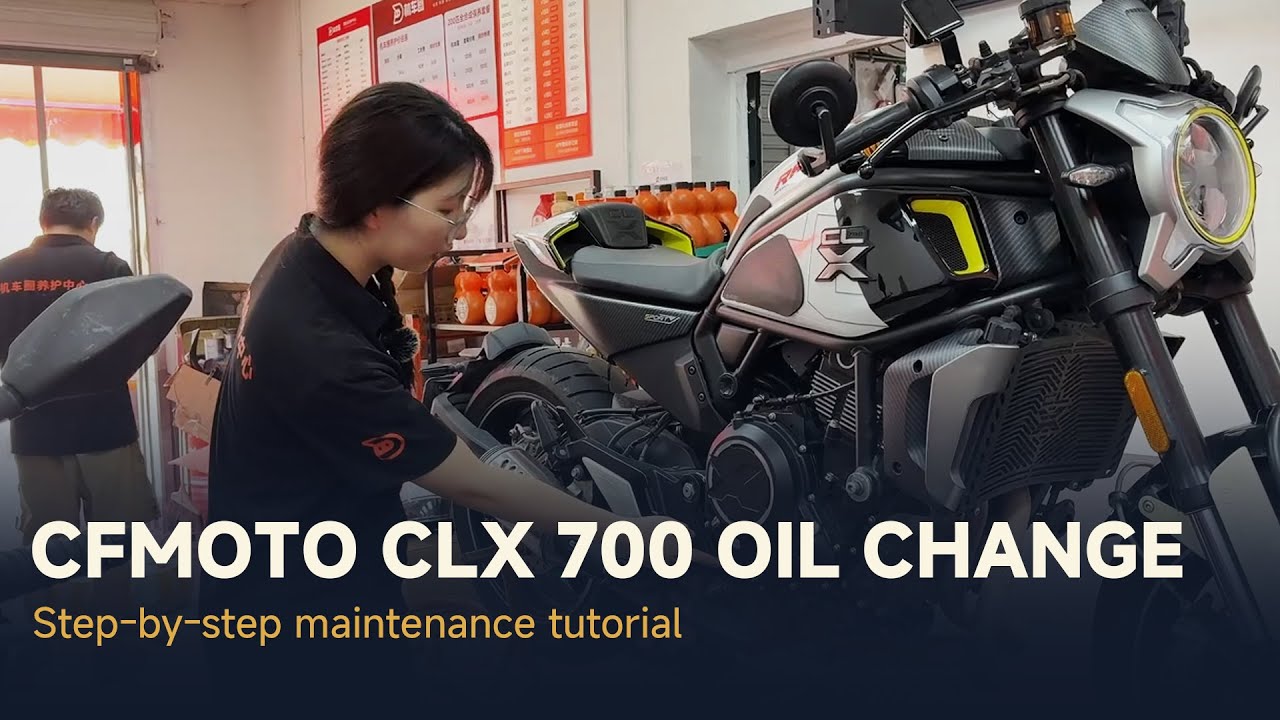 CFMOTO 700CL-X — Engine oil change