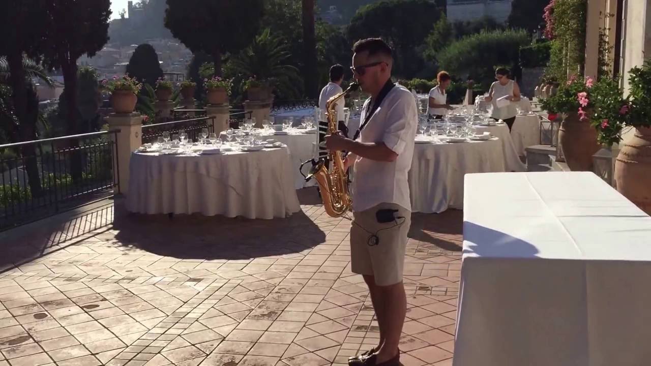 CJ SAX LIVE in Taormina, Sicily