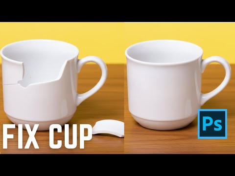 How to Fix Broken Cup with Camera Raw Filter in Photoshop