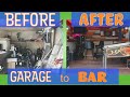 GARAGE MAKEOVER TO PUB DURING COVID 19 LOCKDOWN