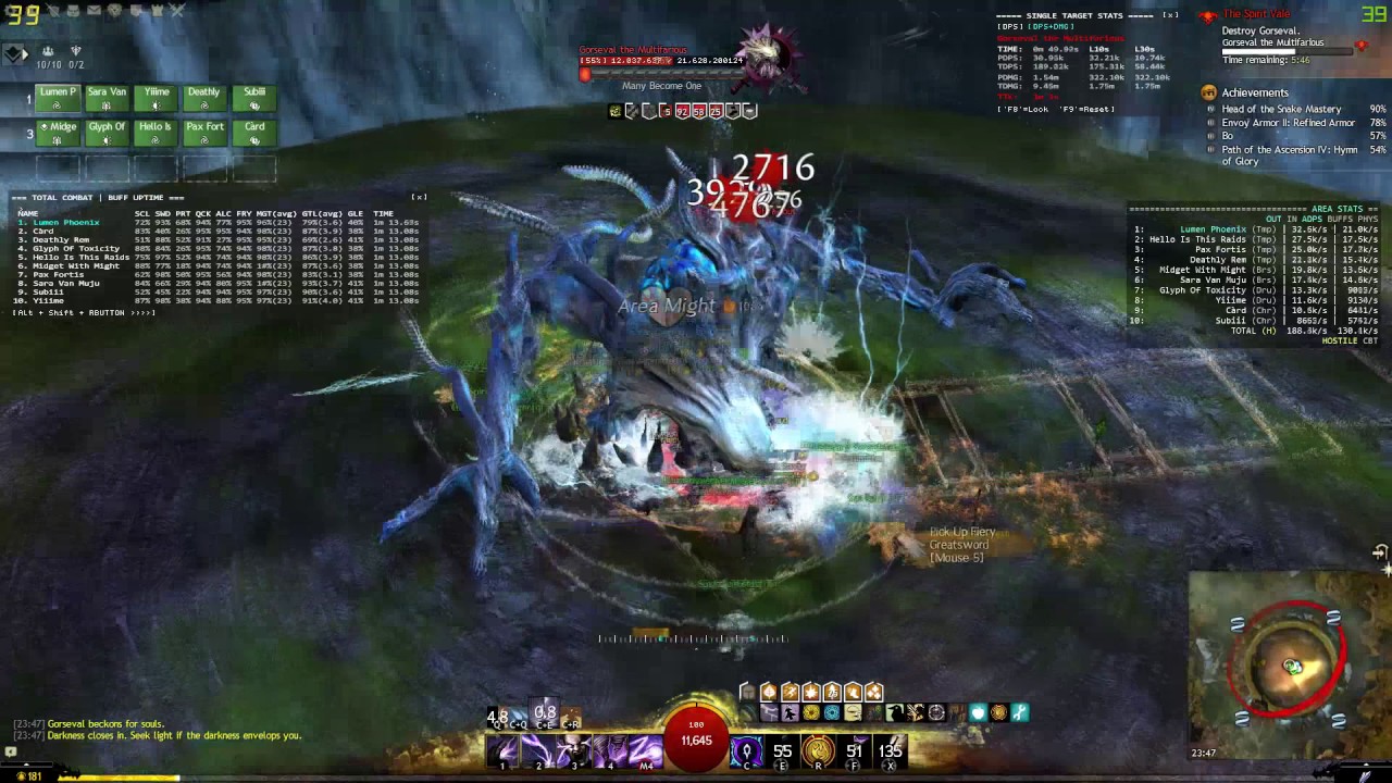 Gw2: [qT] Gorseval Scepter/Warhorn Tempest - YouTube