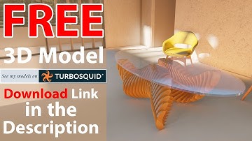 Parametric Furniture Wavy Table (Preview Animation) - 3D model on (TurboSquid)