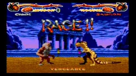 Primal Rage Sega Megadrive Gameplay 2 - Classic Retro Game Room