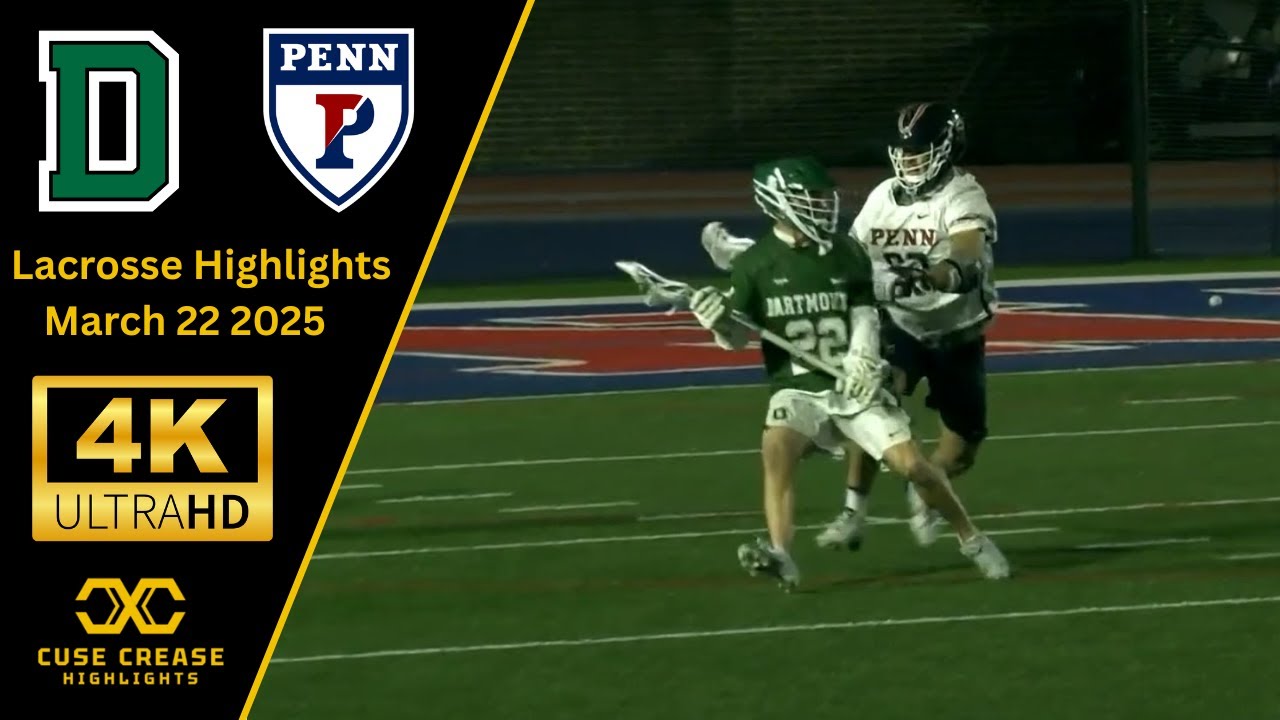 Dartmouth vs Penn | 2025 4K Lacrosse