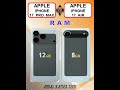Apple Iphone 17 Pro Max Vs Apple Iphone 17 Air Comparison &amp; Price in Pakistan India &amp; Bangladesh