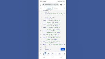 #C program to print day of week name using Switch case (take input from user)🔥🔥
