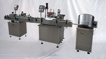 Bottles arranging filling capping labeling machine bottling line máquina automática de embotellado