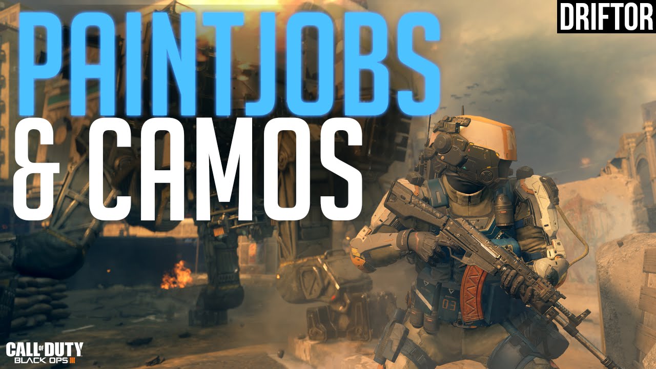 Black Ops 3 Custom Camos w/ Paintjob Feature! (Paintjobs are AMAZING!)