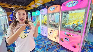 Playing ALL of the Fun Zone Claw Machines Challenge!