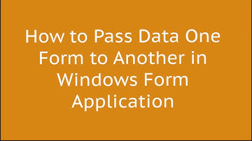 C# How to pass data one from to another window form in urdu- Beginners tutorial