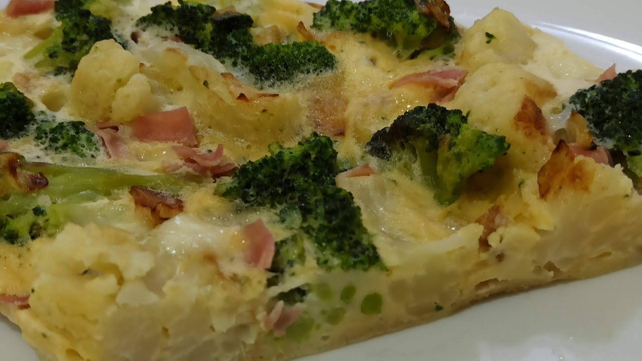 PASTEL DE BRÓCOLI Y COLIFLOR en el Microondas. Cena Sin Complicaciones Sin  Horno. - YouTube