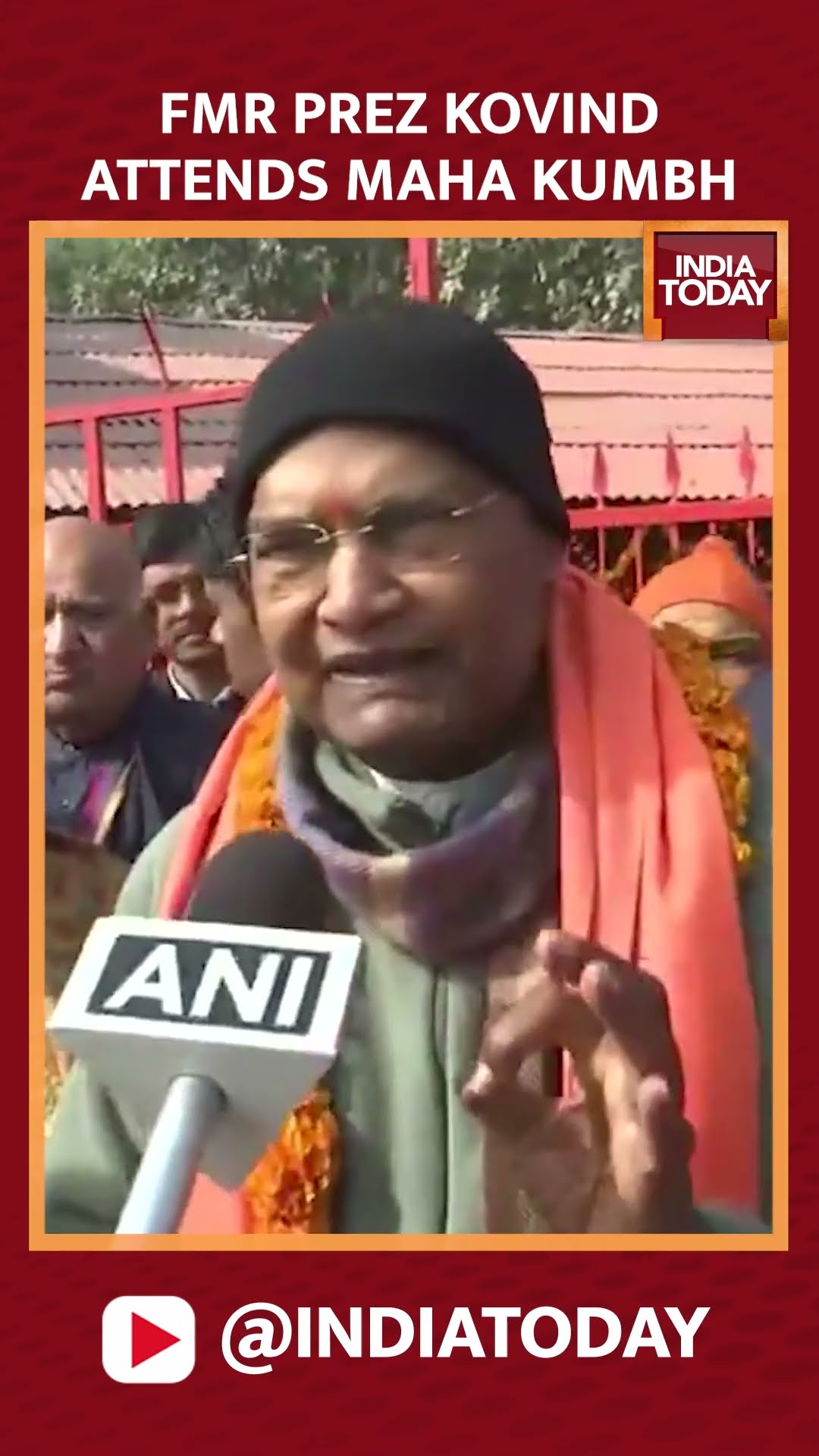 Former President Ramnath Kovind Hails Yogi Adityanath For Mahakumbh