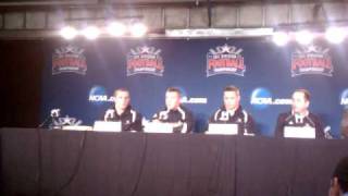 Eastern Washington QB Bo Levi Mitchell at the FCS Championship Press Conference