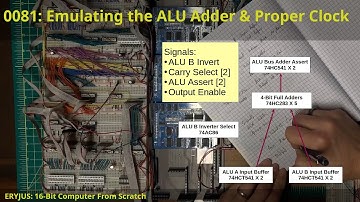 0081: Emulating the ALU Adder & Proper Clock | 16-Bit Computer From Scratch