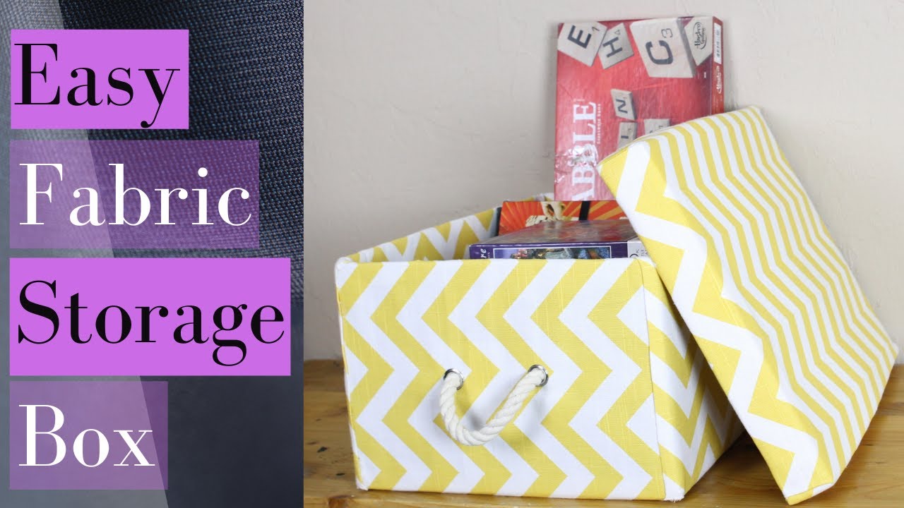 How to make Washable Fabric Storage Basket Easily from Old Clothes