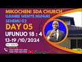 LIVE DAY 5 UJUMBE WENYE MUHURI SEHEMU YA 02 EV Petro C Nyanda 