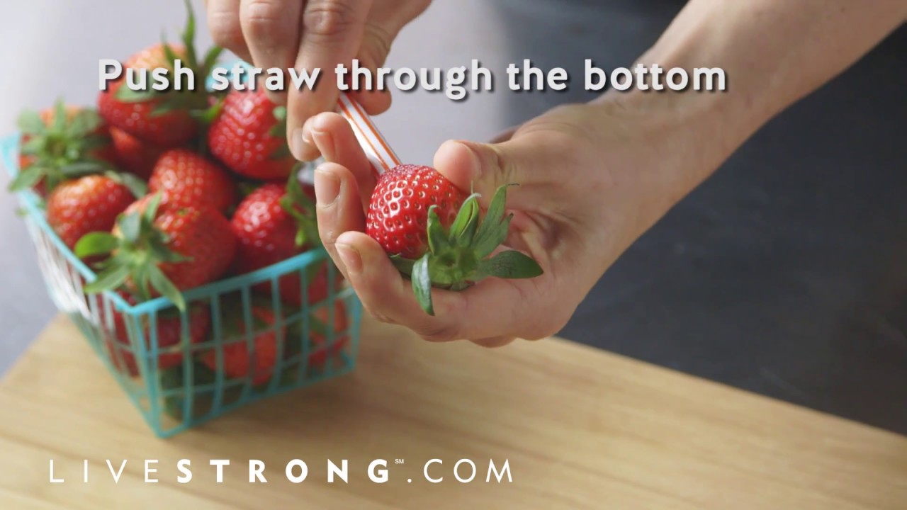 beautycon De-Stem a Strawberry with a Straw