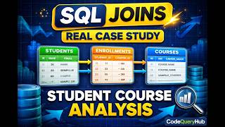 SQL Joins Case Study | Student Course Enrollment Analysis (Real Interview Questions) #sqltutorial