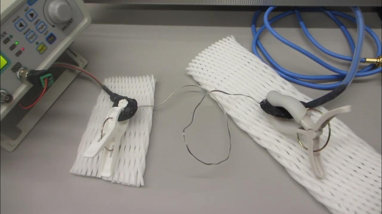 超音波の非線形振動現象をコントロールする発振制御実験（超音波システム研究所） YouTube