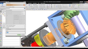 NX Motion Simulation : Tutorial 7 - Gear Connection